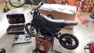 Actionbikes Motors  Kinder Mini Elektro Crossbike Gepard 500 Watt 36V  Teil 12 Aufbaufazit [upl. by Esimorp]