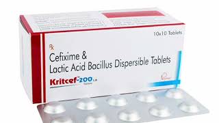 Cefixime 200 tablets amp lactic acid bacilli 25 billion spores dispersible tablets [upl. by Edie]