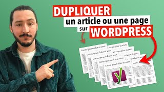 Comment dupliquer une page ou un article sur Wordpress  étape par étape [upl. by Ardehs]