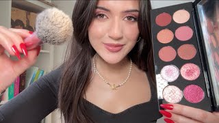 ASMR Doing Your Makeup amp My Makeup with New Luxury Makeup Products 🩷✨ [upl. by Sitoeht340]