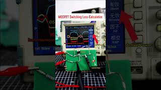 MOSFET Switching loss Calculation electronic oscilloscope voltage current powerloss mosfet [upl. by Yeleek]