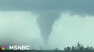 MILTON UPDATE Tornado outbreak in Florida as hurricane approaches [upl. by Siward]