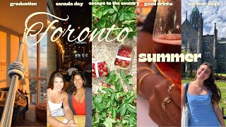 summer in the city 🍓 graduation toronto nights amp slow summer days [upl. by Florentia]