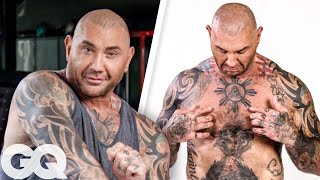 Dave Bautista Breaks Down His Tattoos  GQ [upl. by Nixon]