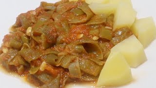 JUDIAS VERDES CON TOMATE y patatas al vapor EN MONSIEUR CUISINE Mambo y Thermomix [upl. by Junieta]