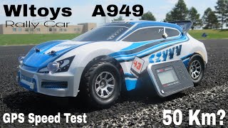 Wltoys A949 GPS Speed Test 50kmhr [upl. by Adnylg832]