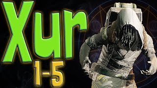 Destiny 2 Xur Today  Location and Inventory  15 [upl. by Assillam146]