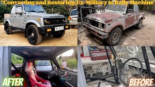 Converting and Restoringquot ExMilitary to Rally Machinequot Complete Restoration Timelapse Video [upl. by Rus]