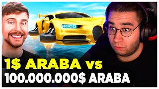 Eray  MrBeast quot1 vs 100000000 Arabaquot İzliyor  MrBeast [upl. by Miksen]