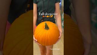 Fall sleepover🫶🏼🎃aesthetic preppy fall baking shorts fyp pumpkin [upl. by Notterb]