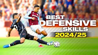 Best Defensive Skills amp Tackles in Football 202425 [upl. by Sams]