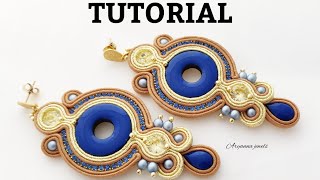 TUTORIAL SOUTACHE ORECCHINI SALONICCO collab MakeBjoux [upl. by Leslie]