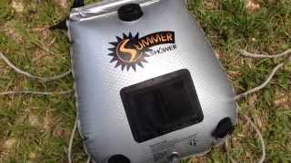 Review of the Summer Shower solar camp shower  off grid shower [upl. by Ytissac]