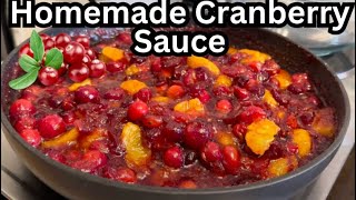 How To make Homemade Cranberry Sauce [upl. by Anabelle]