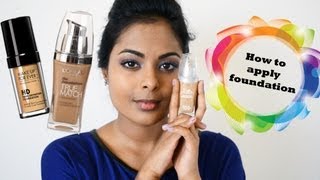 How To Apply Foundation Tan Indian Skin MediumDark Brown skin [upl. by Ashok]