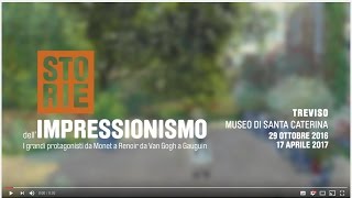 Storie dellimpressionismo  Lo spot della mostra [upl. by Ylagam129]