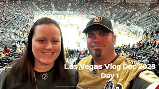 Las Vegas Vlog Dec 2023 Day 1  1923 Prohibition Bar  Mon Ami Gabi  VGK Game  Greenburgs Deli [upl. by Laith]