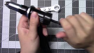 Bryke Racing Rivet Gun Adapter for Cordless Drill 120005 Review [upl. by Naujuj]