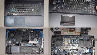 Acer Predator Helios 300 Disassembly RAM SSD Upgrade Battery Keyboard Palmrest Replacement Repair [upl. by Hartill548]