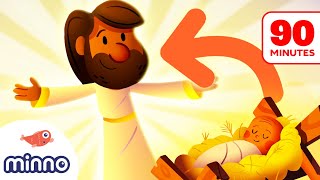 The Nativity Story About the Birth of Jesus PLUS 12 More Bible Stories for Kids [upl. by Yadrahc]