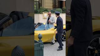 Billionaire friendly couple leaving Hotel Paris in their Ferrari monaco luxury lifestyle fyp [upl. by Gisser881]