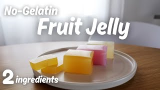 Easy NoGelatin Fruit Jelly Recipe Just 2 Ingredients [upl. by Anippesuig569]