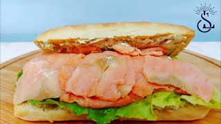 Smoked Salmon Sandwich  Easy and Quick Recipe Just in 10 Minutes [upl. by Kovacs]