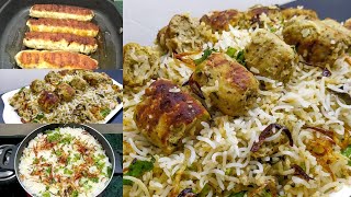 White Creamy Chicken Seekh Biryani Recipe ENG CC [upl. by Giraldo]