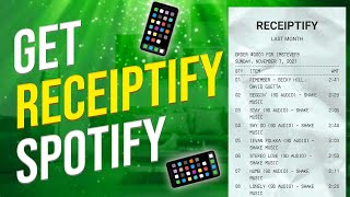 How to get Spotify Receiptify NEW [upl. by Enelyad]