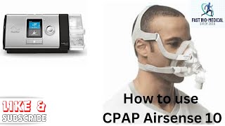 How to use CPAP Airsense 10 Autoset  Resmed Airsense Autoset CPAP Resmed Airsense kaise use kare [upl. by Handel]