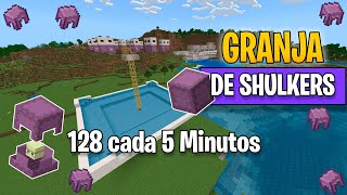 Granja De Shulkers Minecraft Bedrock 120 MCPE Xbox PS5 PC [upl. by Depoliti]