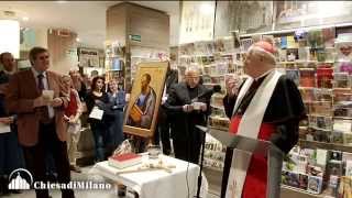 Il cardinale Scola ha benedetto la nuova Libreria San Paolo di Milano [upl. by Vedis]