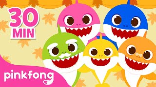 Happy Thanksgiving Day with Baby Shark  Baby Shark Song Compilation  Pinkfong Official [upl. by Miahc]