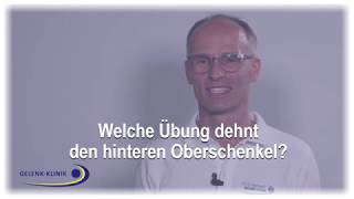 Übung Dehnung des hinteren Oberschenkels [upl. by Eveline]