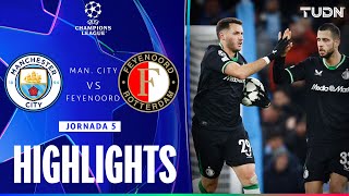 HIGHLIGHTS  Manchester City vs Feyenoord  UEFA Champions League 2425  TUDN [upl. by Nyledaj838]