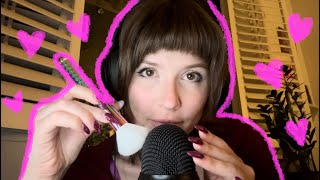 Inaudible Breathy Whispers ASMR  Mouth Sounds  Brushing [upl. by Lledrac262]