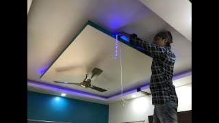 False Ceiling में Led Stripes Light कैसे लगाते हैं  Led stripe light installation in False ceiling [upl. by Enileda]