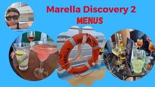 MARELLA CRUISE MENUS  Discovery 2 [upl. by Halland]