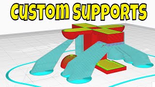 New Unique Custom Supports in Cura Slicer [upl. by Aisayn]