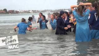 Head of the River Walford girls go crazy as their First VIII Crew cross the finish line in first pl [upl. by Aldas]