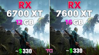 RX 6700 XT vs RX 7600 XT  Test in 10 Games [upl. by Edualcnaej]