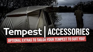 Tempest Bivvy and Brolly Accessories Overview  Skull Caps Insect Panels and More [upl. by Eadrahc]