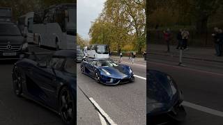 Blue Carbon Koenigsegg Regera in London 🤯💙koenigsegg [upl. by Audra]