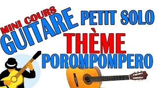 Mini cours El Porompompero Thème guitare [upl. by Sirak]