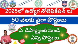 2025 లో రాబోవు నోటిఫికేషన్ లు  50 వేల ఉద్యోగాల వివరాలు IndianKnowledgeUniversity [upl. by Sergu]