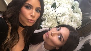 Kim Kardashian Takes A Selfie With Her Twinsie [upl. by Ferri]