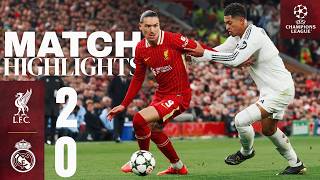 Highlights Mac Allister amp Gakpo Goals In Champions League Liverpool 20 Real Madrid [upl. by Collette49]