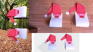 Santa claus paper crafts  Christmas paper crafts 2025  how to make paper santa claus [upl. by Ivanna892]