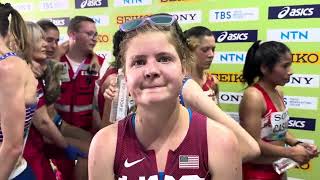 Allie Ostrander after taking 30th at 2024 World XC in Serbia [upl. by Sorkin]