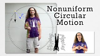 Nonuniform Circular Motion  Ball in a Vertical Circle [upl. by Neros376]